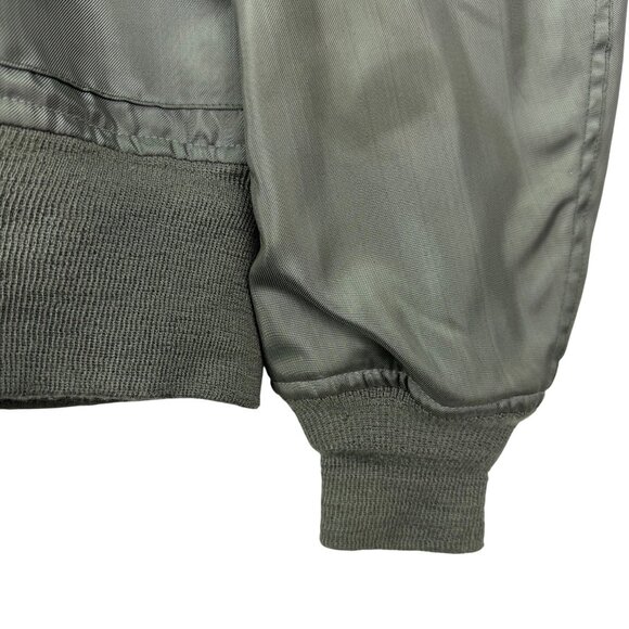 Vtg 80's Centre Mfg Co Green Fire Resistant Flight Summer Jacket CWU-36/P Sz S - Picture 6 of 10